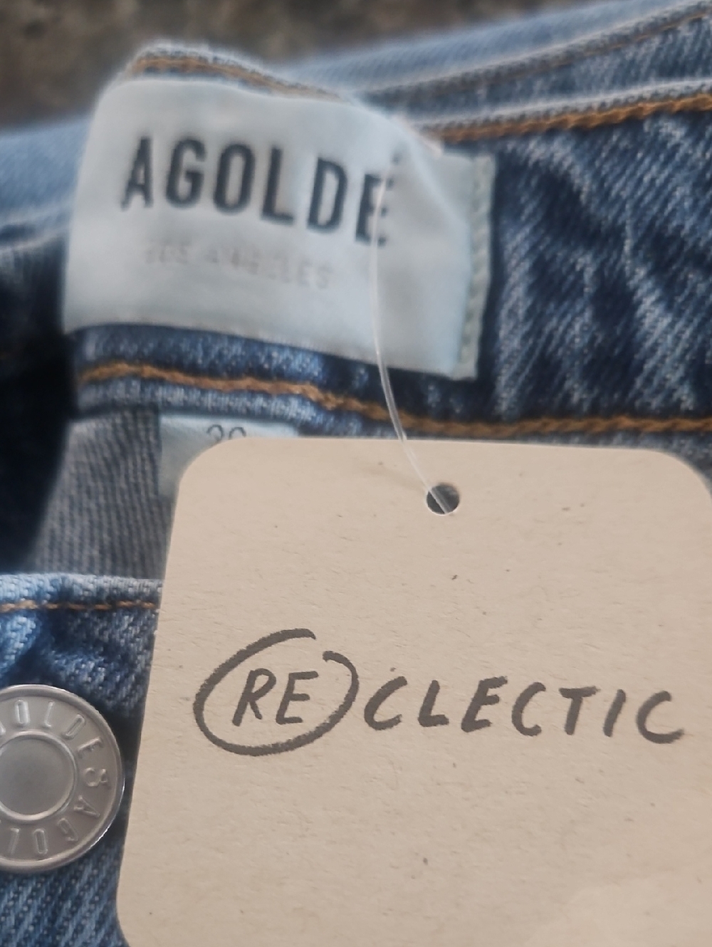 AGOLDE Wide Leg Jeans Women’s Size 29 NWT Medium Wash Premium Denim - Picture 4 of 10